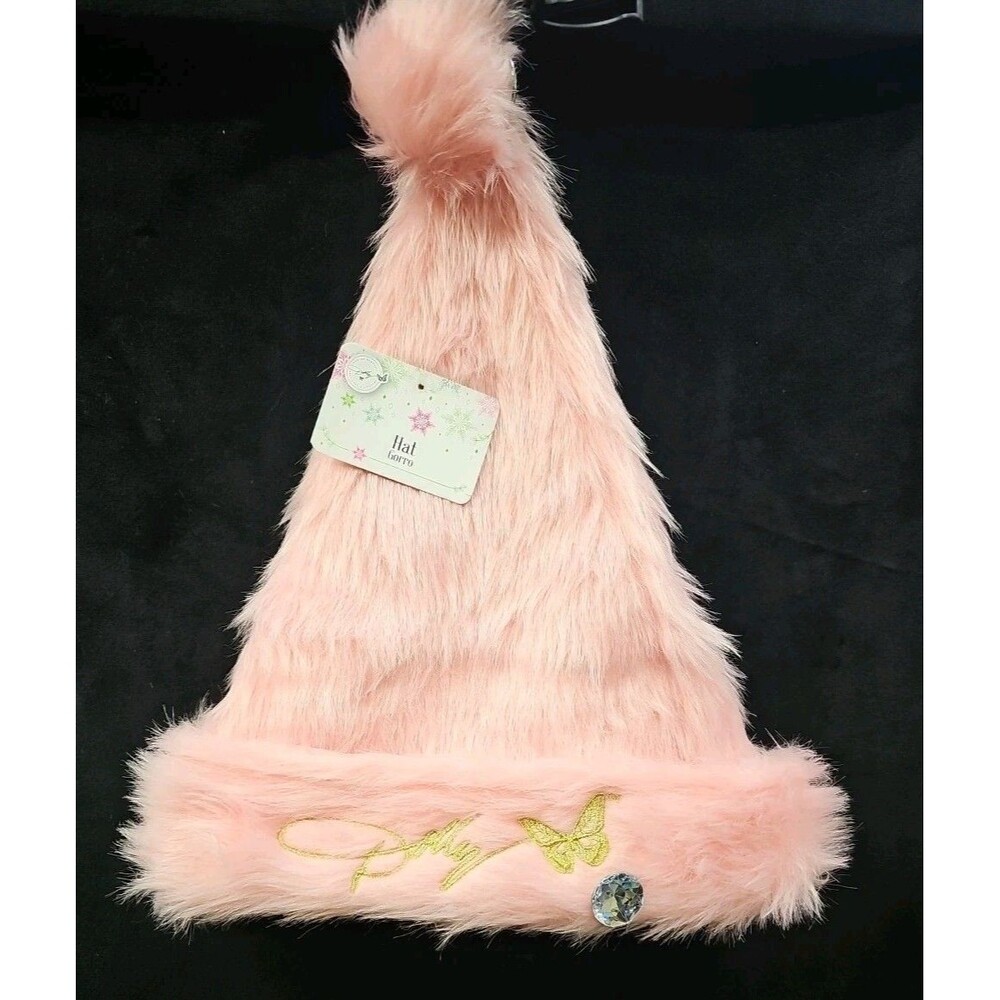 Dolly Parton 16" Furry Hat , Gorro Polyester, Pink, by Ruz Iconic Christmas